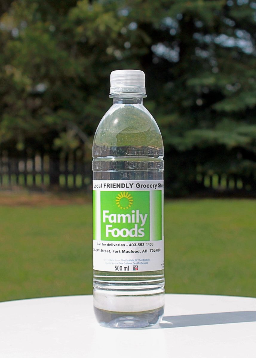 Custom labelled bottle for Family Foods